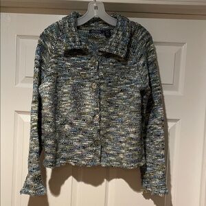 Wind River Multicolor Knit Button-Up Cardigan